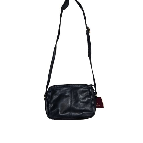 Etienne Aigner Navy Blue Leather Crossbody Winchester Collection - Picture 1 of 12
